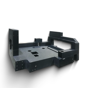 "CNC-machined granite base for industrial CT scanners - G650 precision granite components with vibration damping for X-ray inspection equipment - ISO 9001 certified"