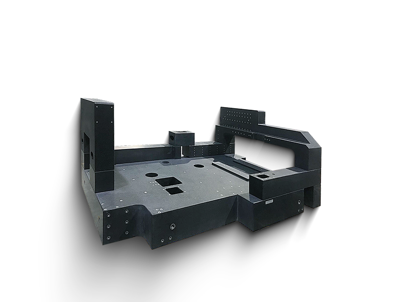 "CNC-machined granite base for industrial CT scanners - G650 precision granite components with vibration damping for X-ray inspection equipment - ISO 9001 certified"
