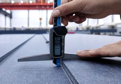 Machining of Granite Precision Parts in Industrial Workshop